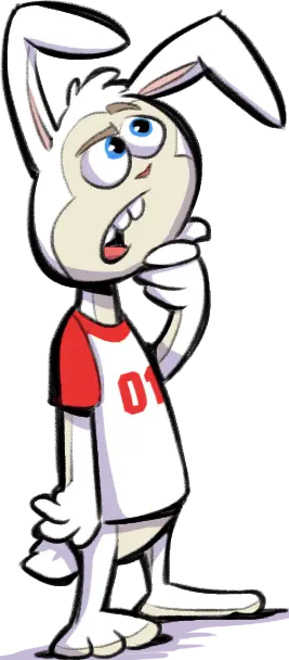 A confused Trippies bunny